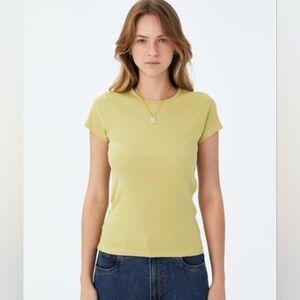 Cotton On The One Organic Crew Neck Tee in Retro Green Size XS New With Tags